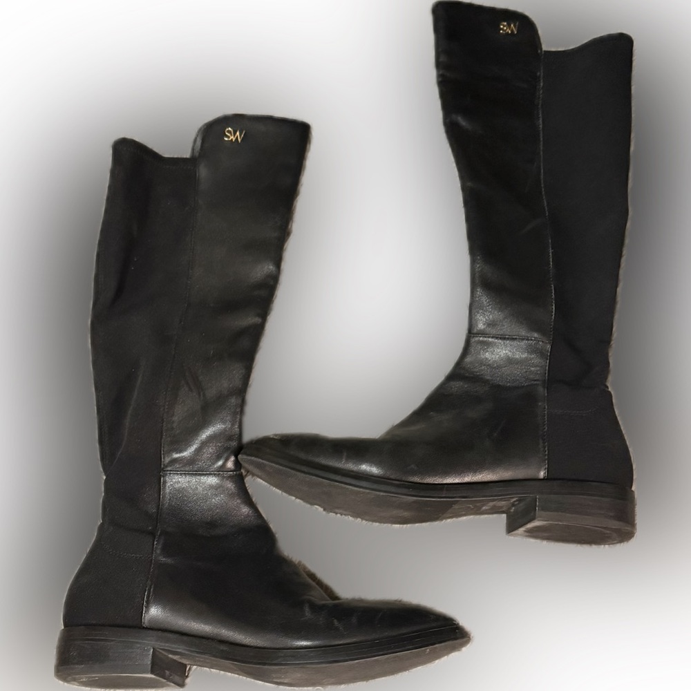 Stuart Weitzman Knee-High 50/50 Leather Boots